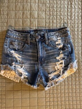 American Eagle Hi rise denim Shorts size 4